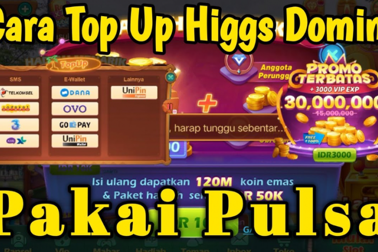 Top Up Higgs Domino 1B Harga 50 Ribu Disini, Pembayaran dengan Pulsa Bisa Main Sepuasnya!