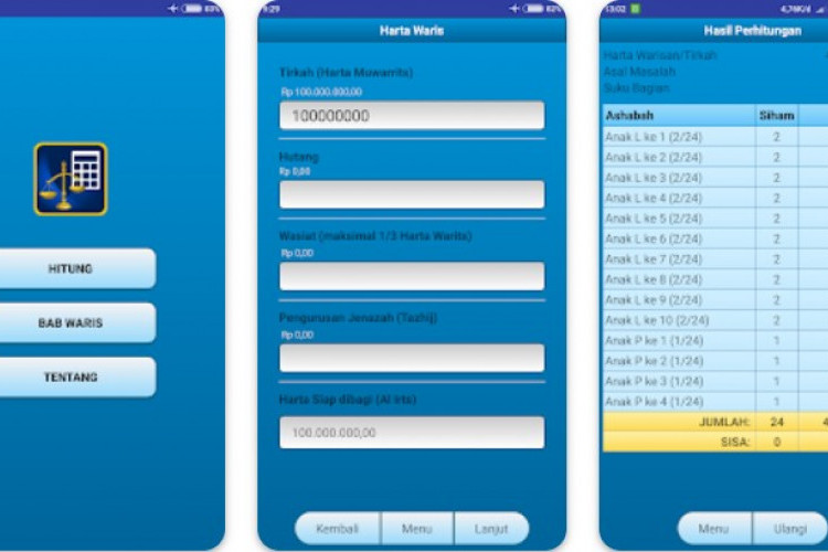 Download Aplikasi Kalkulator Waris Islam Terbaru 2024, Mudah dan Hasil Sangat Akurat!