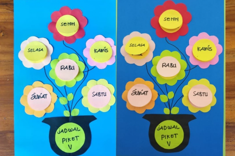 12 Contoh Jadwal Piket Kelas Yang Kreatif Dari Kain Flanel Unik Dijamin Beda Dari Yang Lain 1544