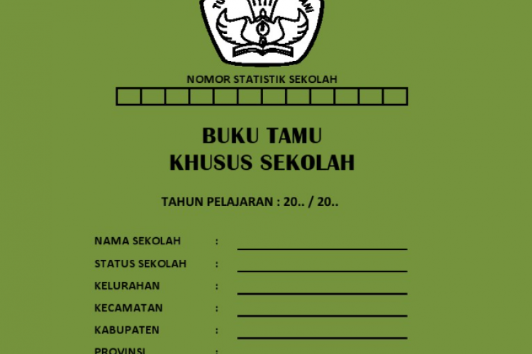 Kumpulan Contoh Buku Tamu Sekolah Segala Jenjang (SD, SMP, SMA), Sering Dipakai dan Praktis!