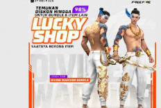 Cara Dapat Divine Warrior Bundle FF 2024 GRATIS dari Lucky Shop, Simak Trik Jitunya di Sini 