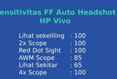 Download Sensitivitas FF Auto Headshot HP Vivo Terbaru 2024, Pasti Gacor! Auto Menang Beruntun